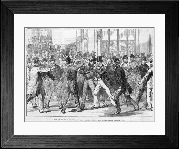Framed Print : Gambetta Assaulted Framed Print : Gambetta Assaulted