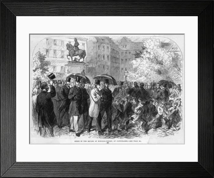 Framed Print : Copenhagen Street Scene Framed Print : Copenhagen Street Scene