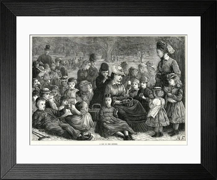 Framed Print : A Day in the Country 1872 Framed Print : A Day in the Country 1872