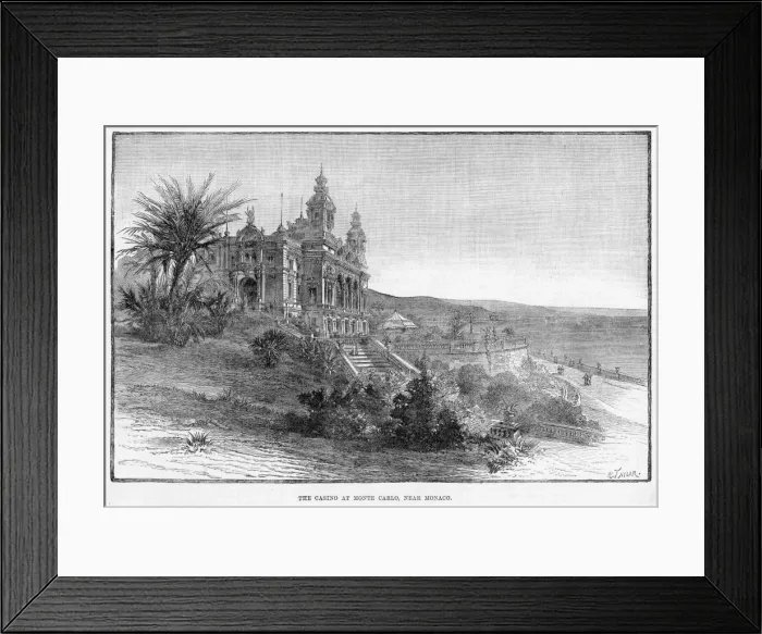 Framed Print : Monte Carlo Casino Framed Print : Monte Carlo Casino