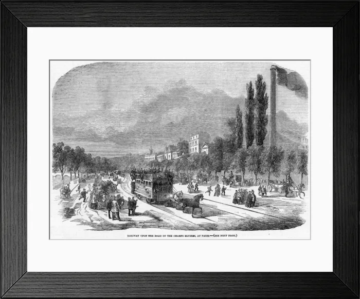 Framed Print : Paris Champs Elysees Framed Print : Paris Champs Elysees
