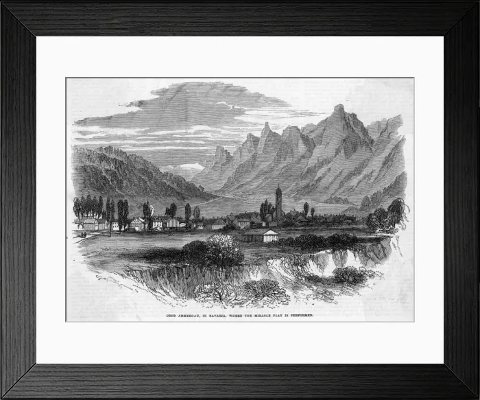 Framed Print : Germany Oberammergau Framed Print : Germany Oberammergau