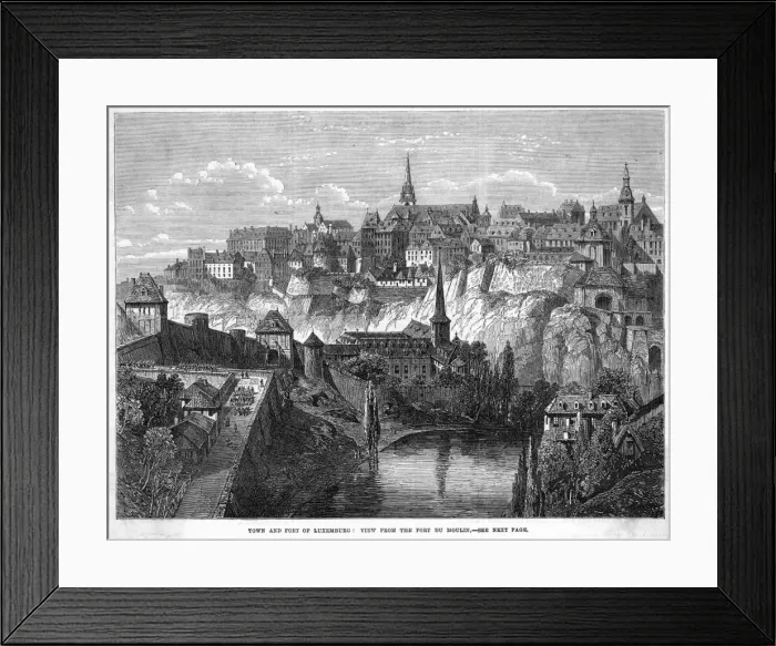 Framed Print : LUXEMBOURG Framed Print : LUXEMBOURG