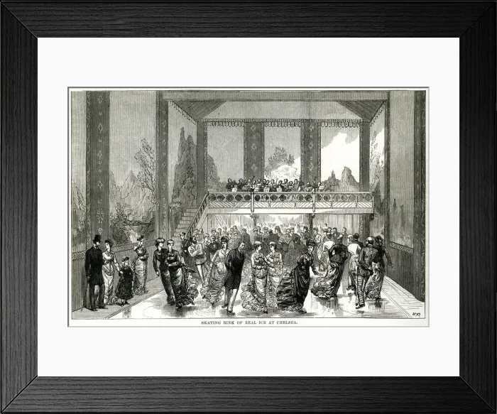 Framed Print : Skating rink, the Glaciarium at Chelsea 1876 Framed Print : Skating rink, the Glaciarium at Chelsea 1876