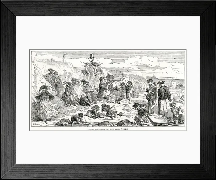 Framed Print : Sea side 1856 Framed Print : Sea side 1856