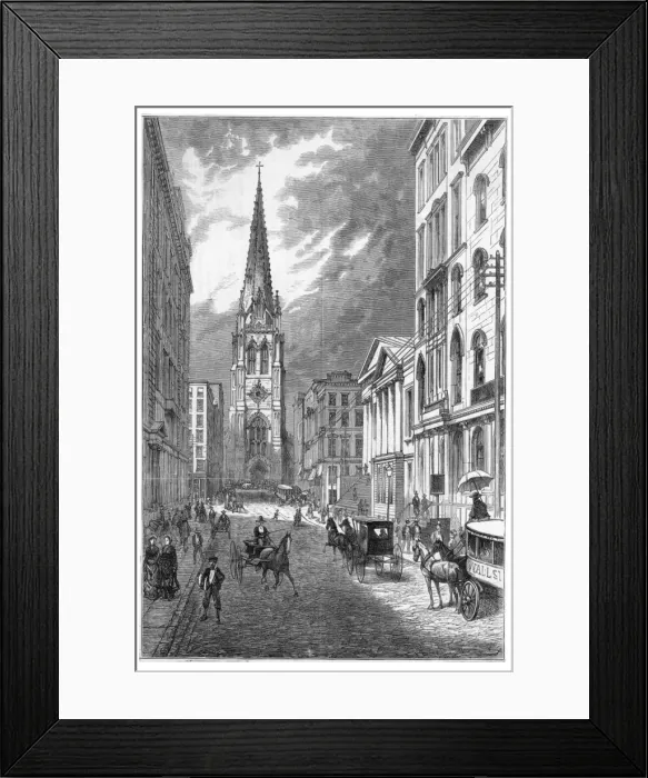 Framed Print : USA New York Wall St Framed Print : USA New York Wall St