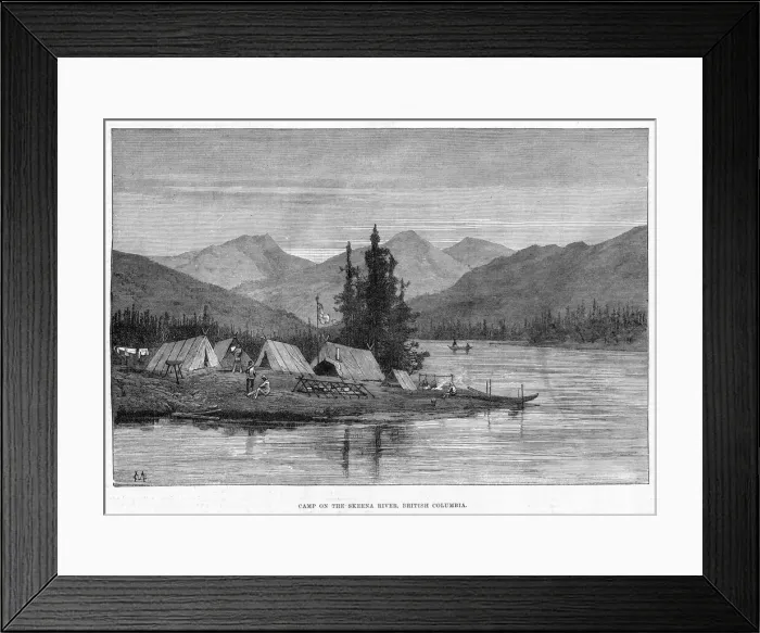 Framed Print : Canada Skeena River