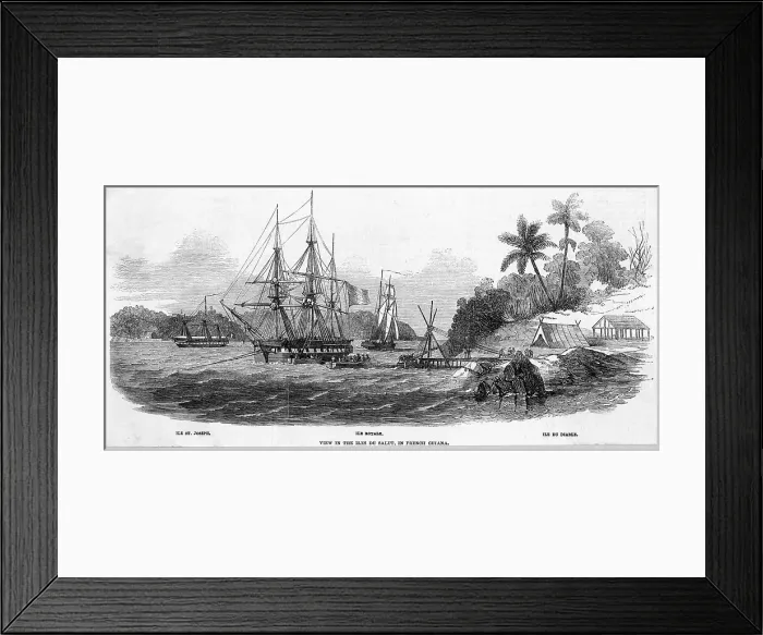 Framed Print : Guyane Francaise Iles