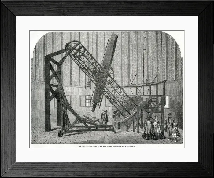 Framed Print : Greenwich Observatory - Great Equatorial 1861 Framed Print : Greenwich Observatory - Great Equatorial 1861