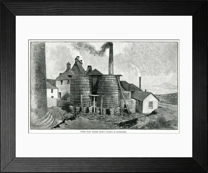 Framed Print : Glenlivet Scotch Whisky distillery 1890 Framed Print : Glenlivet Scotch Whisky distillery 1890