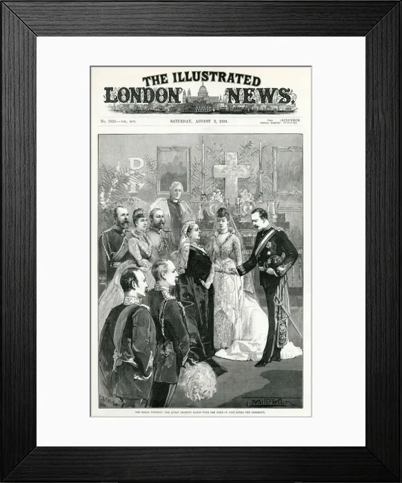 Framed Print : Marriage Princess Louise and Alexander 1889 Framed Print : Marriage Princess Louise and Alexander 1889