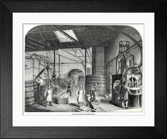 Framed Print : Prices Patent Candle Companys Works 1849