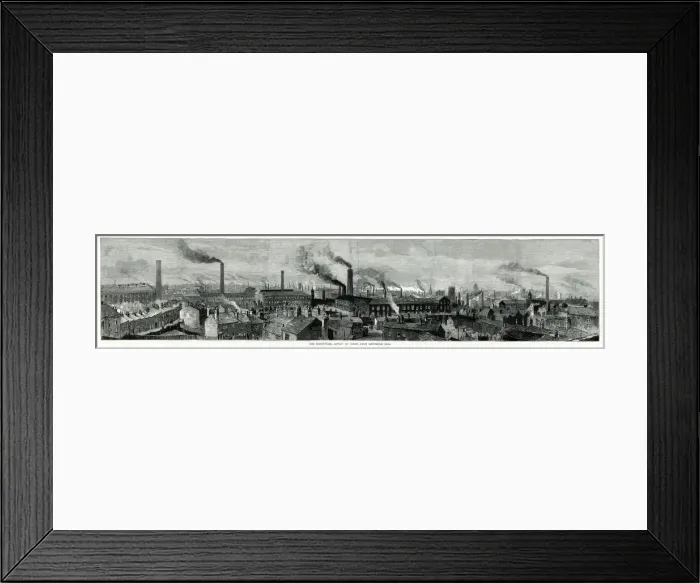 Framed Print : Industrial Leeds 1885 Framed Print : Industrial Leeds 1885