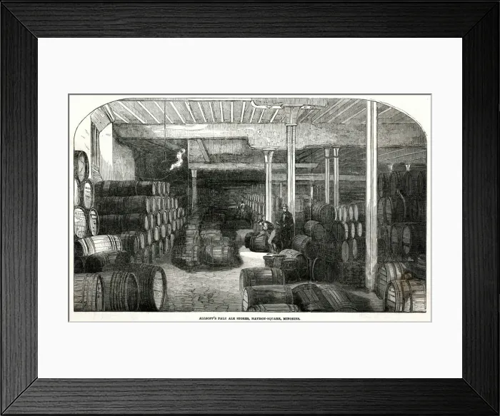 Framed Print : Allsopps pale-ale brewery 1853 Framed Print : Allsopps pale-ale brewery 1853
