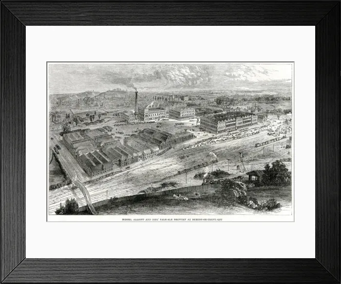 Framed Print : Allsopps pale-ale brewery 1862 Framed Print : Allsopps pale-ale brewery 1862