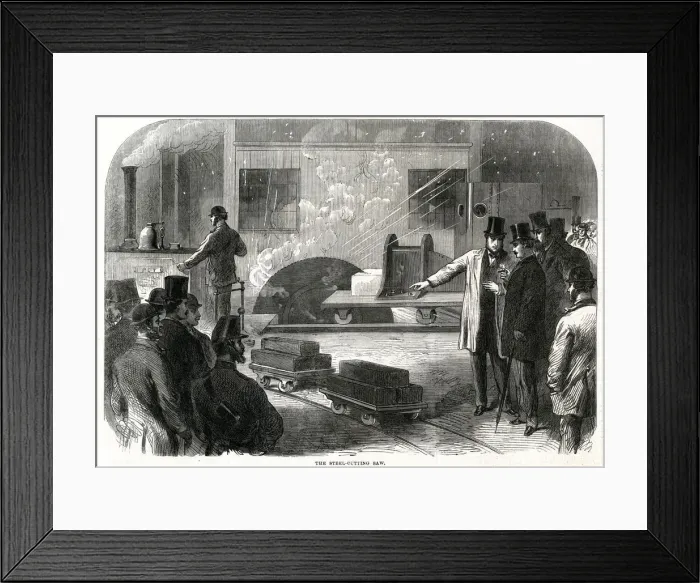 Framed Print : Crewe Steelworks 1866 Framed Print : Crewe Steelworks 1866