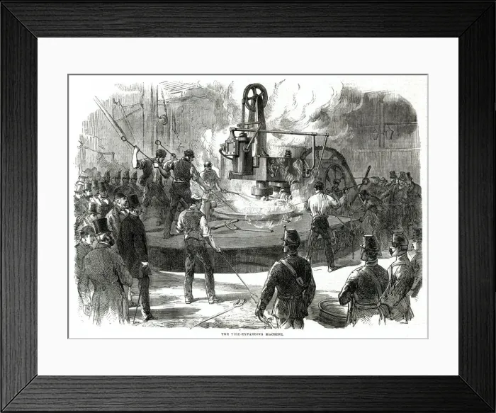 Framed Print : Crewe Steelworks 1866 Framed Print : Crewe Steelworks 1866