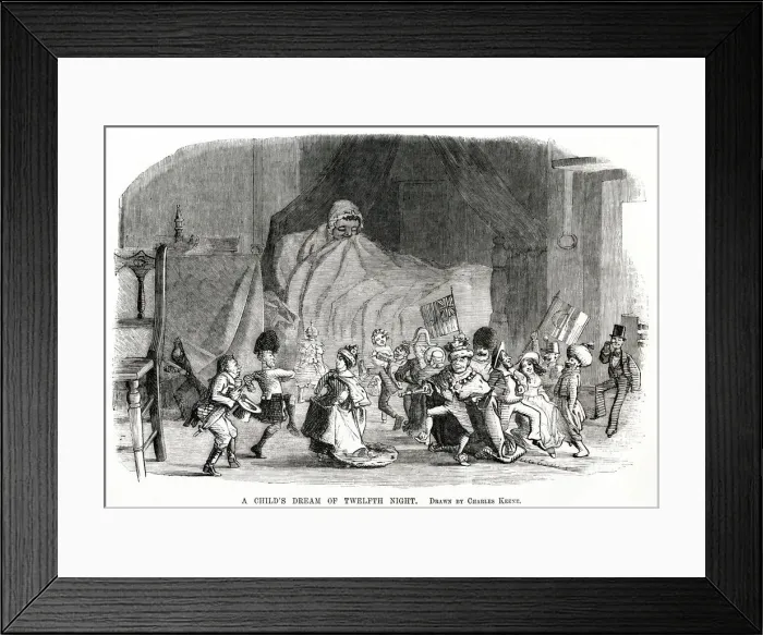 Framed Print : Twelfth Night - Childs Dream 1854 Framed Print : Twelfth Night - Childs Dream 1854