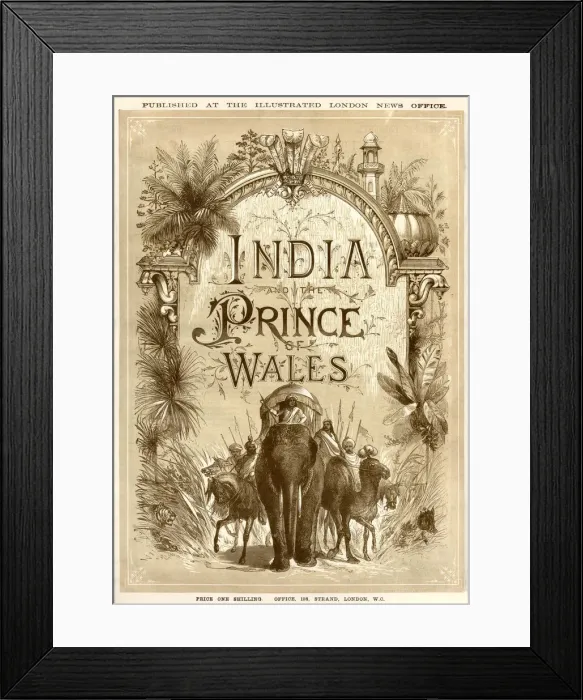 Framed Print : Prince of Waless Tour of India 1875 Framed Print : Prince of Waless Tour of India 1875
