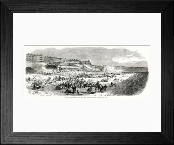 Framed Print : Ramsgate Station of East Kent 1864