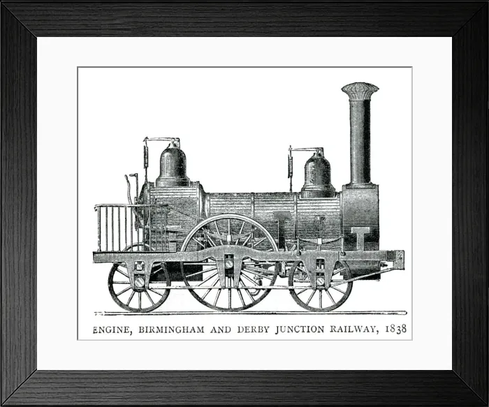 Framed Print : Locomotive engine 1838 Framed Print : Locomotive engine 1838