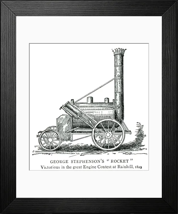 Framed Print : George Stephensons Rocket 1815 Framed Print : George Stephensons Rocket 1815