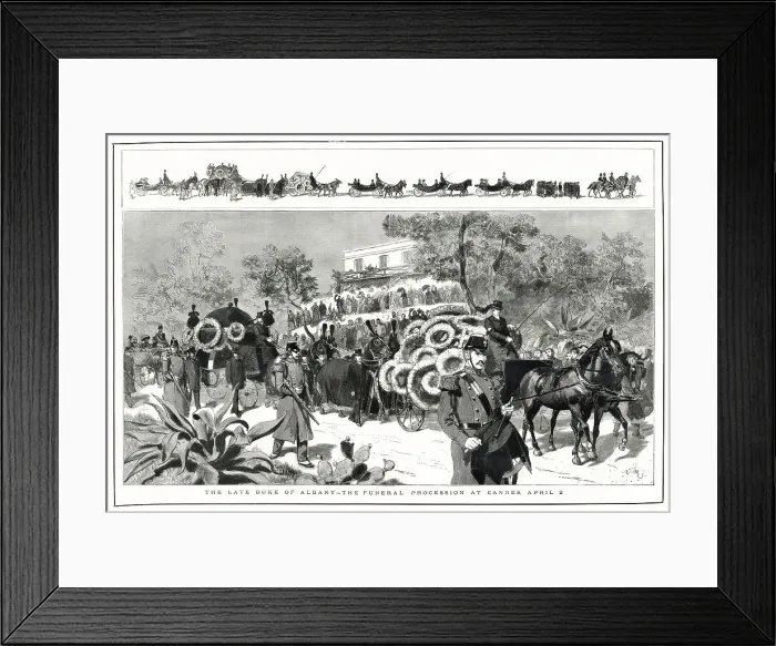 Framed Print : Late Prince Leopold, Duke of Albany Funeral 1884 Framed Print : Late Prince Leopold, Duke of Albany Funeral 1884