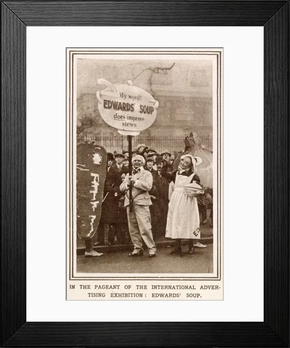 Framed Print : Poster Pageant - Advert for Edwards Soup 1920 Framed Print : Poster Pageant - Advert for Edwards Soup 1920