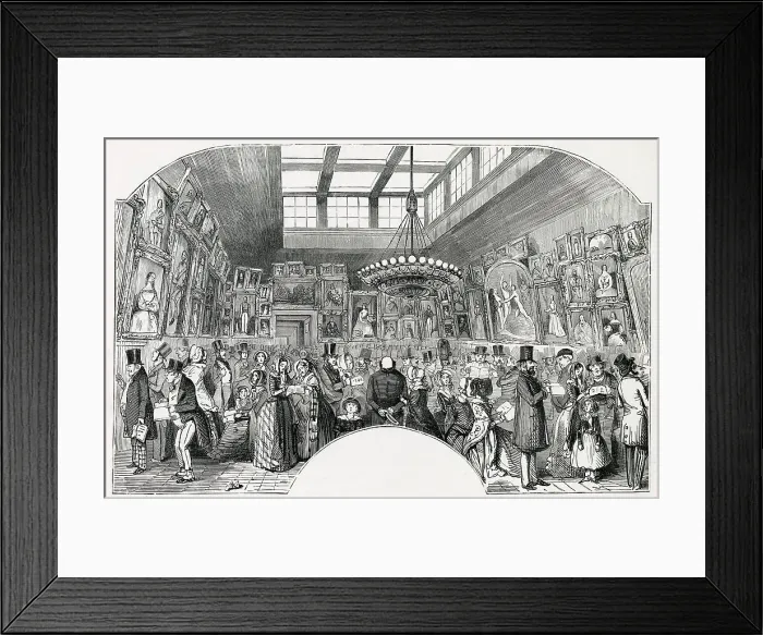 Framed Print : Private View at the Royal Academy 1843 Framed Print : Private View at the Royal Academy 1843