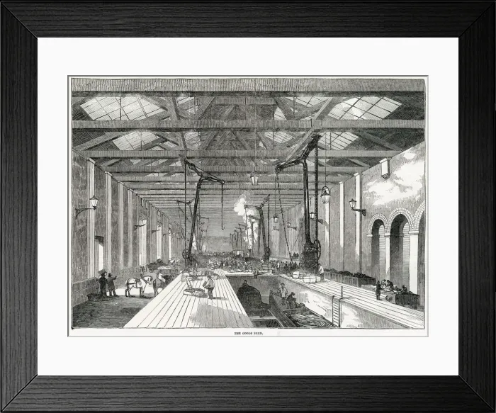 Framed Print : The interior of Great Northern Railway (GNR) was a British railway company incorporated Framed Print : The interior of Great Northern Railway (GNR) was a British railway company incorporated