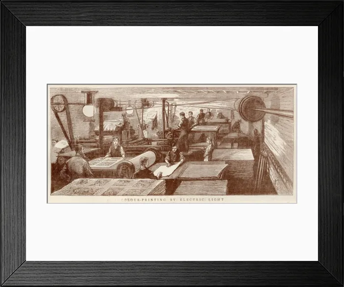 Framed Print : Fourteen colour plates are used to make the engraving for the special supplements Framed Print : Fourteen colour plates are used to make the engraving for the special supplements