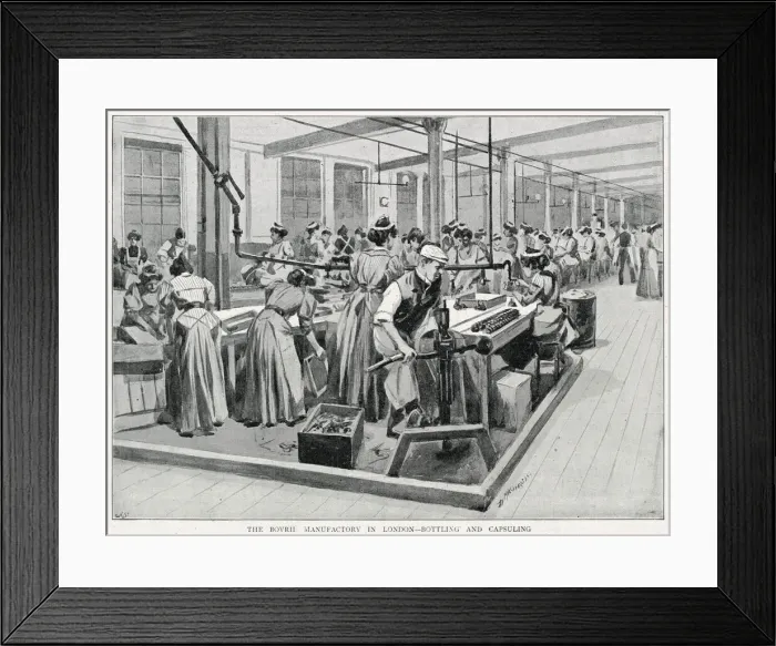 Framed Print : Bovril Manufactory, London 1896 Framed Print : Bovril Manufactory, London 1896
