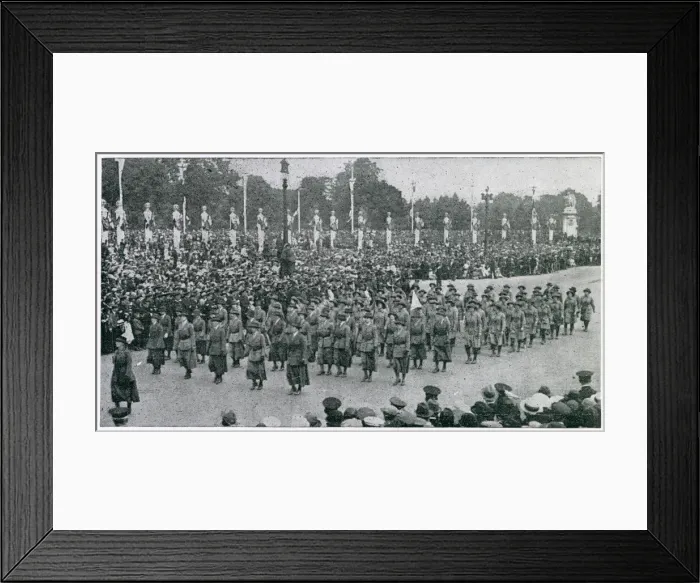 Framed Print : Peace Day Celebrations, to celebrate the end of World War One Framed Print : Peace Day Celebrations, to celebrate the end of World War One