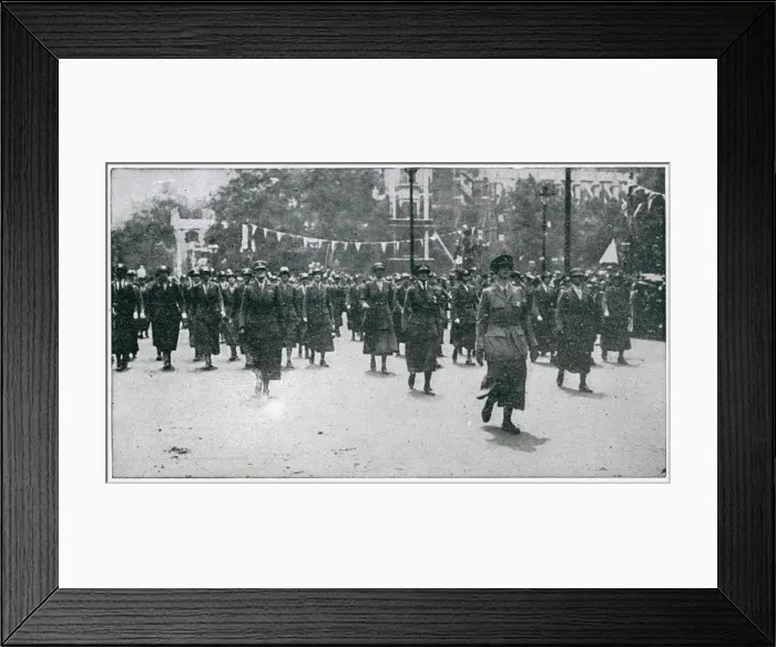 Framed Print : Peace Day Celebrations, to celebrate the end of World War One Framed Print : Peace Day Celebrations, to celebrate the end of World War One