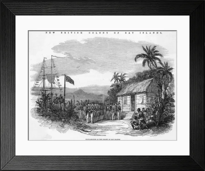 Framed Print : Honduras Bay Islands