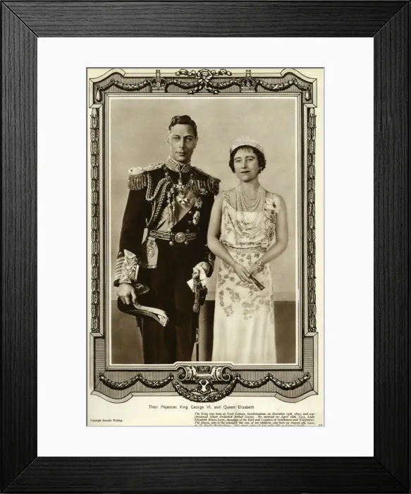 Framed Print : King George VI and Queen Elizabeth 1937 Framed Print : King George VI and Queen Elizabeth 1937