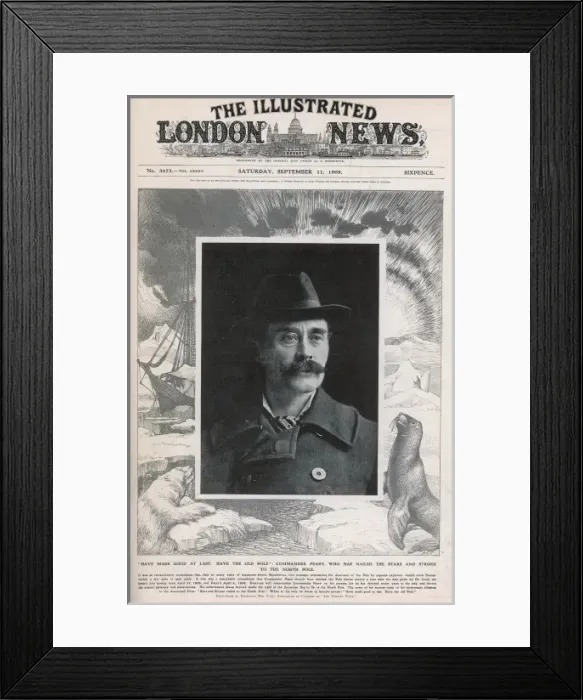 Framed Print : Peary Reaches North Pole Framed Print : Peary Reaches North Pole