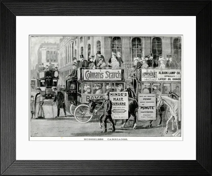Framed Print : Horseless carriage 1896 Framed Print : Horseless carriage 1896