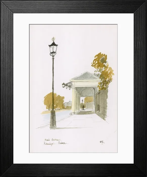 Framed Print : Main Entrance, Kensington Palace Framed Print : Main Entrance, Kensington Palace