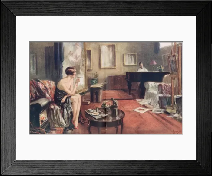 Framed Print : The Interval by Wilmot Lunt Framed Print : The Interval by Wilmot Lunt
