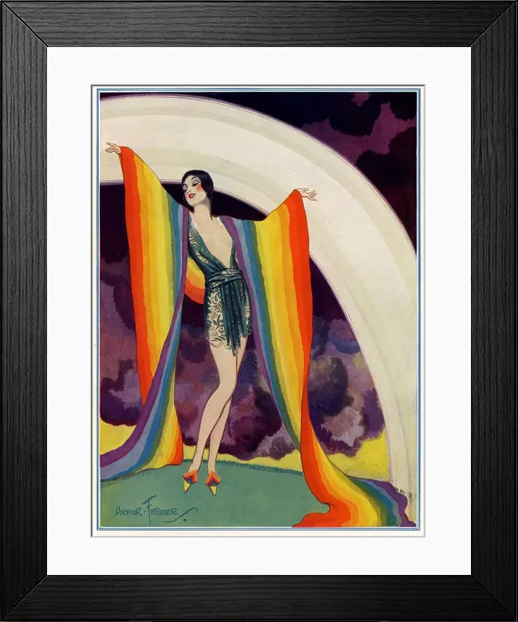 Framed Print : Rainbow illustration, by Arthur Ferrier Framed Print : Rainbow illustration, by Arthur Ferrier