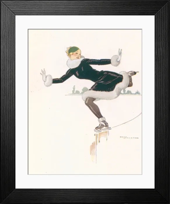 Framed Print : Ice skater Framed Print : Ice skater