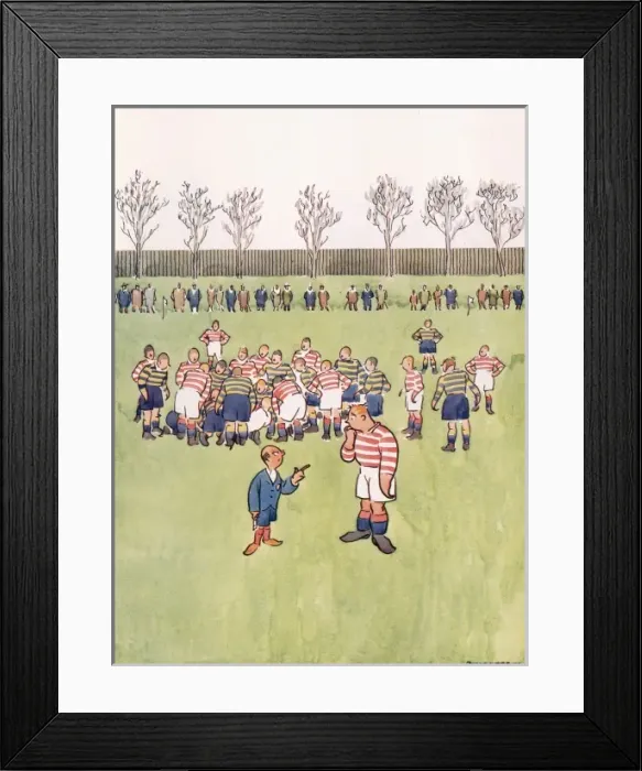 Framed Print : But, Please, I was told to mark him by Fougasse