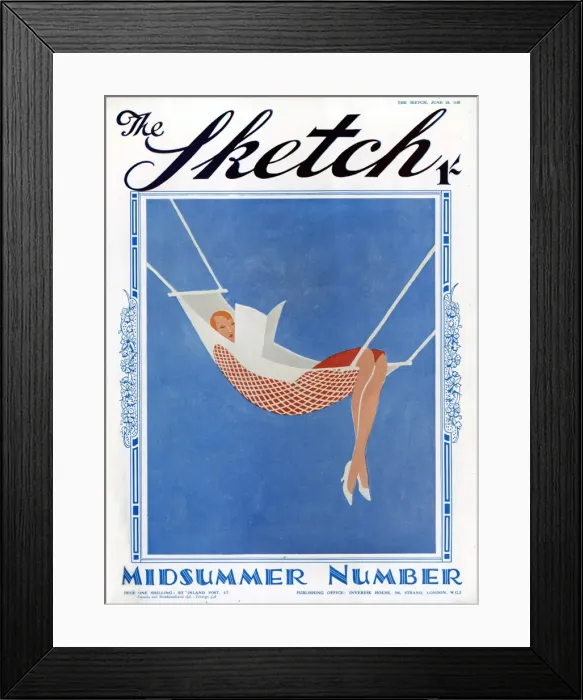 Framed Print : The Sketch Midsummer Number Framed Print : The Sketch Midsummer Number