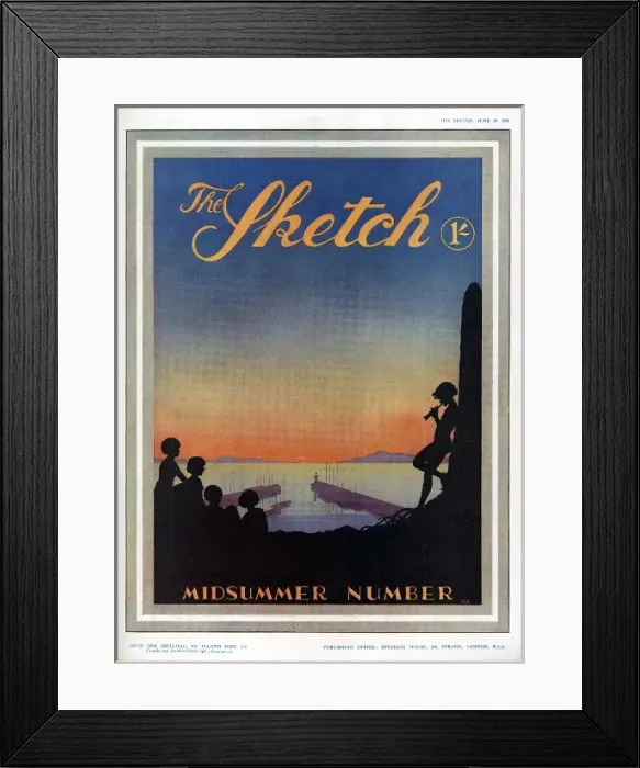 Framed Print : The Sketch Midsummer Number