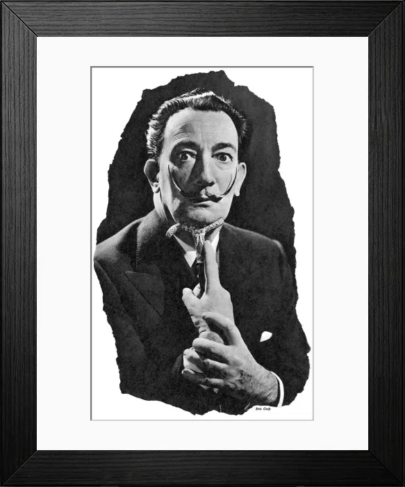 Framed Print : Salvador Dali Portrait Framed Print : Salvador Dali Portrait