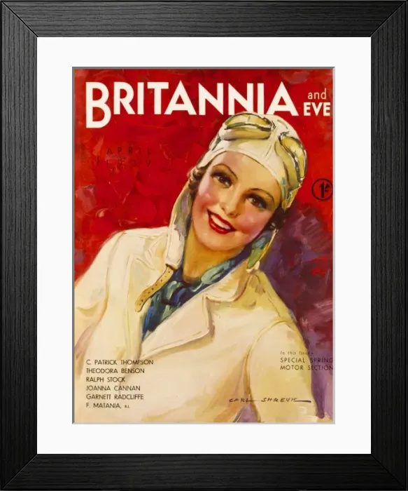 Framed Print : Britannia and Eve cover April 1939 Framed Print : Britannia and Eve cover April 1939
