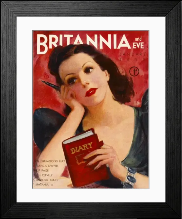 Framed Print : Britannia and Eve cover January 1939