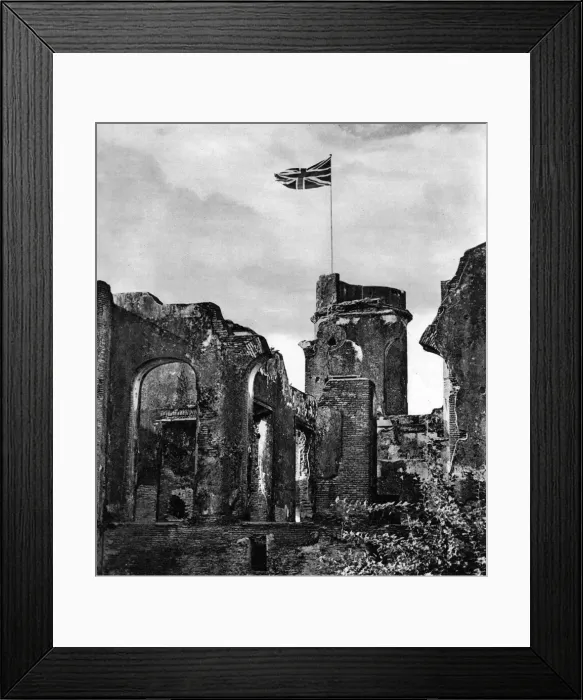 Framed Print : The Union Flag over the Lucknow Residency Framed Print : The Union Flag over the Lucknow Residency