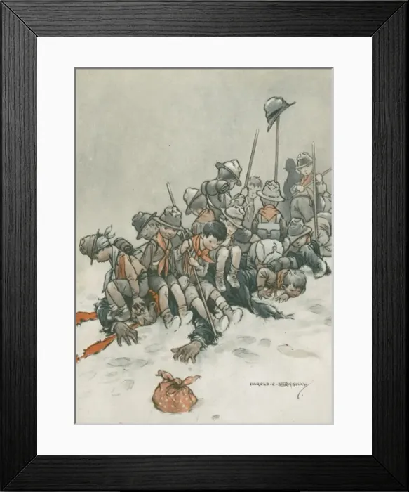 Framed Print : Troop Tactics - On the Tramp by Harold C. Earnshaw Framed Print : Troop Tactics - On the Tramp by Harold C. Earnshaw